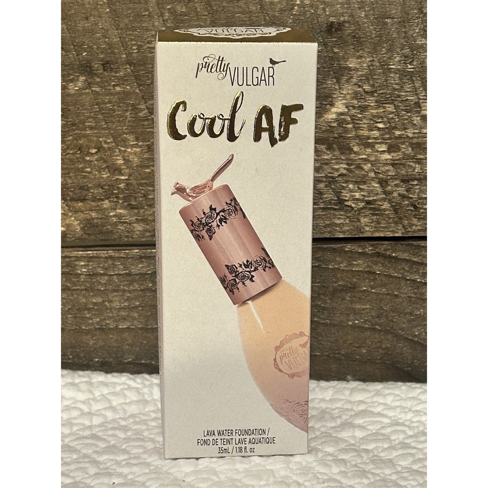 PRETTY VULGAR Cool AF Lava Water Foundation 35 ml in 76 Bare Bae 1.18 fl oz NIB